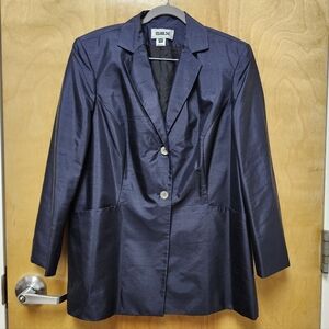 SILX by August Silk Vintage Suit Jacket Woman’s Size 14 Two Button EVC